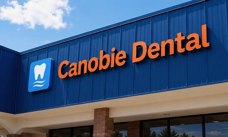 Canobie Dental sign on the Newport storefront